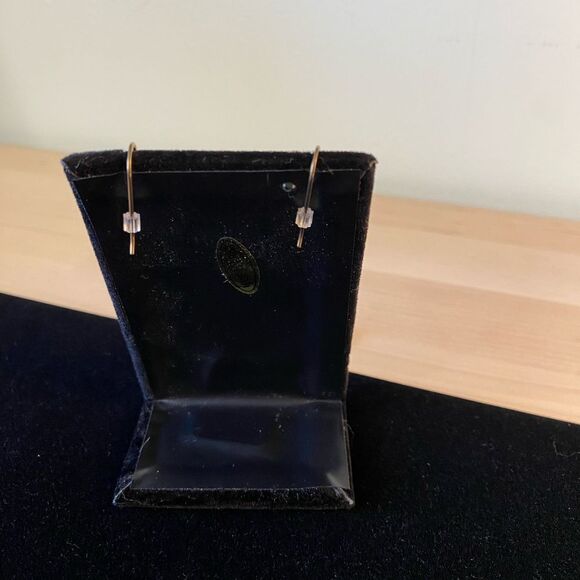 Vintage 1990s Geometric Folk Art Earrings - Picture 4 of 4